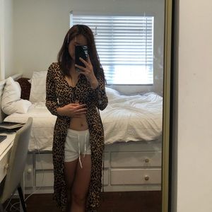 Cheetah button up